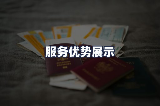 服务优势展示